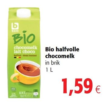 Promoties Bio halfvolle chocomelk - Boni - Geldig van 06/06/2018 tot 19/06/2018 bij Colruyt