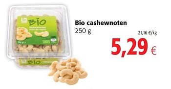 Promoties Bio cashewnoten - Boni - Geldig van 06/06/2018 tot 19/06/2018 bij Colruyt