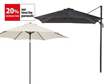 Promoties 20% de réduction sur tous les parasols - Huismerk - Gamma - Geldig van 13/06/2018 tot 25/06/2018 bij Gamma