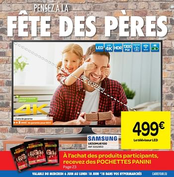 Promotions Samsung ue50mu6100 - Samsung - Valide de 06/06/2018 à 18/06/2018 chez Carrefour
