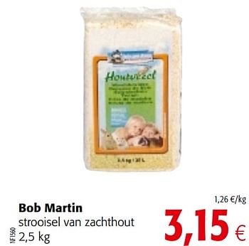 Promoties Bob martin strooisel van zachthout - Bob Martin - Geldig van 06/06/2018 tot 19/06/2018 bij Colruyt