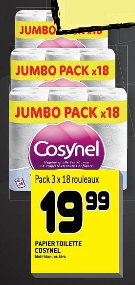 Promotions Papier toilette cosynel - Cosynel - Valide de 06/06/2018 à 19/06/2018 chez Match