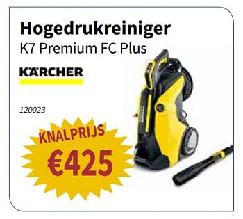 Promoties Kärcher hogedrukreiniger k7 premium fc plus - Kärcher - Geldig van 07/06/2018 tot 20/06/2018 bij Cevo Market