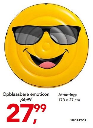 Promoties Opblaasbare emoticon - Huismerk - Shoe Discount - Geldig van 10/06/2018 tot 01/07/2018 bij Bristol