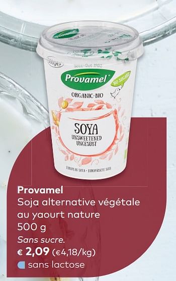Promotions Provamel soja alternative végétale au yaourt nature - Provamel - Valide de 06/06/2018 à 03/07/2018 chez Bioplanet