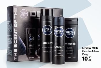 Promoties Nivea men geschenkdoos deep - Nivea - Geldig van 06/06/2018 tot 19/06/2018 bij DI