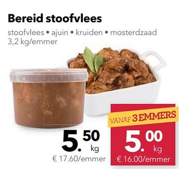 Promoties Bereid stoofvlees - Huismerk - Buurtslagers - Geldig van 08/06/2018 tot 21/06/2018 bij Buurtslagers