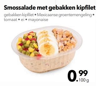 Promoties Smossalade met gebakken kipfilet - Huismerk - Buurtslagers - Geldig van 15/06/2018 tot 21/06/2018 bij Buurtslagers