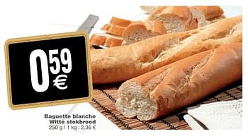 Promoties Baguette blanche witte stokbrood - Huismerk - Cora - Geldig van 12/06/2018 tot 18/06/2018 bij Cora