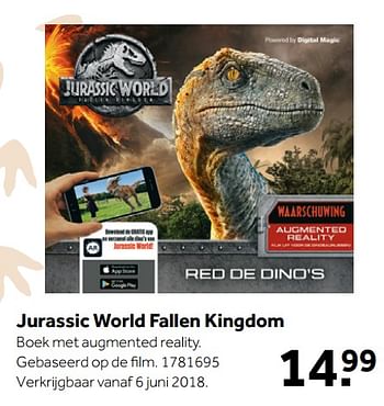 Promoties Jurassic world fallen kingdom - Jurassic World - Geldig van 04/06/2018 tot 24/06/2018 bij Intertoys
