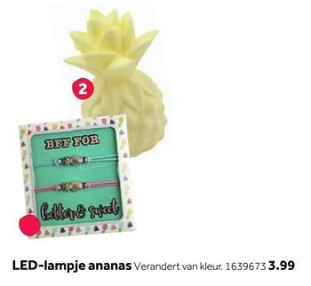Promoties Led-lampje ananas - Huismerk - Intertoys - Geldig van 04/06/2018 tot 24/06/2018 bij Intertoys