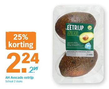 Promotions Ah avocado eetrijp - Produit Maison - Albert Heijn - Valide de 11/06/2018 à 18/06/2018 chez Albert Heijn
