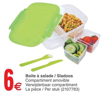 Promotions Boite à salade - sladoos - Produit maison - Cora - Valide de 12/06/2018 à 25/06/2018 chez Cora
