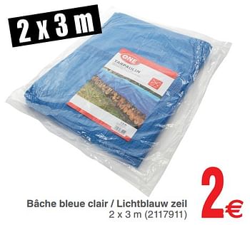 Promotions Bâche bleue clair - lichtblauw zeil - Produit maison - Cora - Valide de 12/06/2018 à 25/06/2018 chez Cora