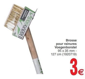 Promoties Brosse pour rainures voegenborstel - Progarden - Geldig van 12/06/2018 tot 25/06/2018 bij Cora