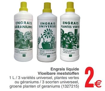 Promoties Engrais liquide vloeibare meststoffen - Huismerk - Cora - Geldig van 12/06/2018 tot 25/06/2018 bij Cora