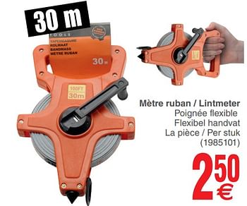 Promotions Mètre ruban - lintmeter poignée flexible flexibel handvat - Produit maison - Cora - Valide de 12/06/2018 à 25/06/2018 chez Cora