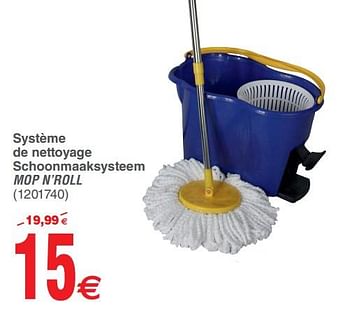 Promoties Système de nettoyage schoonmaaksysteem mop n`roll - Huismerk - Cora - Geldig van 12/06/2018 tot 25/06/2018 bij Cora