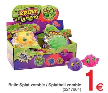 Promoties Balle splat zombie - splatball zombie - Huismerk - Cora - Geldig van 12/06/2018 tot 25/06/2018 bij Cora