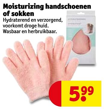Promoties Moisturizing handschoenen of sokken - Huismerk - Kruidvat - Geldig van 12/06/2018 tot 24/06/2018 bij Kruidvat