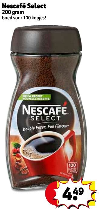 Promoties Nescafé select - Nescafe - Geldig van 12/06/2018 tot 24/06/2018 bij Kruidvat