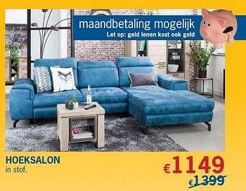 Promoties Hoeksalon - Huismerk - De Prijzenklopper - Geldig van 01/06/2018 tot 30/06/2018 bij De Prijzenklopper