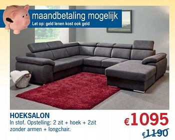 Promoties Hoeksalon - Huismerk - De Prijzenklopper - Geldig van 01/06/2018 tot 30/06/2018 bij De Prijzenklopper