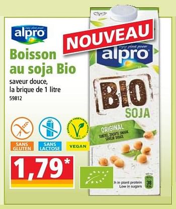 Promotions Alpro boisson au soja bio - Alpro - Valide de 13/06/2018 à 19/06/2018 chez Norma