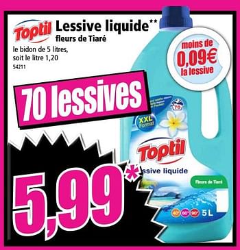 Promotions Toptil lessive liquide - Toptil - Valide de 13/06/2018 à 19/06/2018 chez Norma