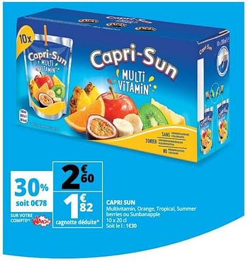 Promoties Capri sun - Capri-Sun - Geldig van 13/06/2018 tot 19/06/2018 bij Auchan