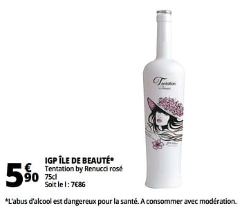Promotions Igp île de beauté - Vins rosé - Valide de 13/06/2018 à 19/06/2018 chez Auchan Ronq