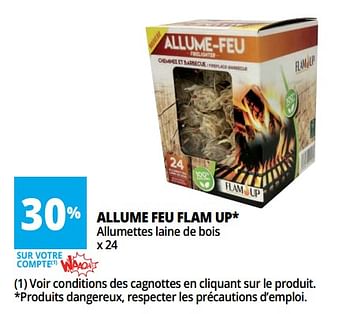 Promotions Allume feu flam up - Flam Up - Valide de 13/06/2018 à 19/06/2018 chez Auchan Ronq