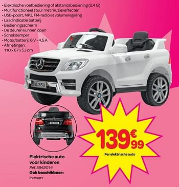 Promoties Elektrische auto voor kinderen - Huismerk - Carrefour  - Geldig van 13/06/2018 tot 25/06/2018 bij Carrefour
