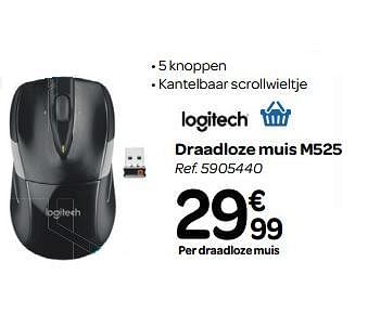 Promoties Logitech draadloze muis m525 - Logitech - Geldig van 13/06/2018 tot 25/06/2018 bij Carrefour