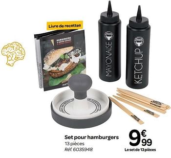 Promotions Set pour hamburgers - Produit maison - Carrefour  - Valide de 13/06/2018 à 25/06/2018 chez Carrefour