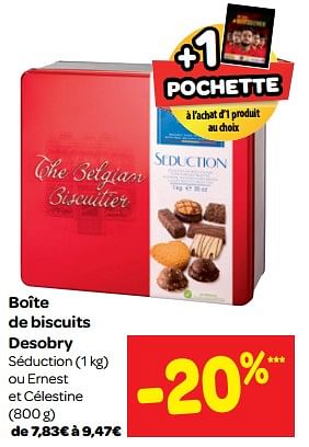 Promotions Boîte de biscuits desobry - Desobry - Valide de 13/06/2018 à 25/06/2018 chez Carrefour