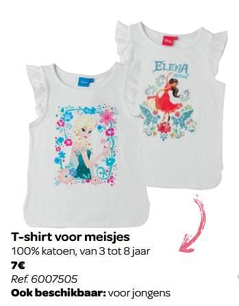 Promoties T-shirt voor meisjes - Huismerk - Carrefour  - Geldig van 13/06/2018 tot 02/07/2018 bij Carrefour