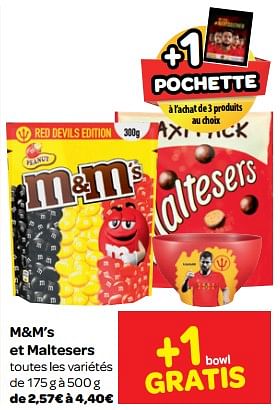 Promotions M+m`s et maltesers - M&M 's - Valide de 13/06/2018 à 25/06/2018 chez Carrefour