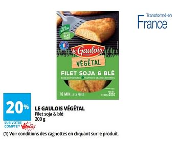Promotions Le gaulois végétal - Le Gaulois - Valide de 13/06/2018 à 26/06/2018 chez Auchan Ronq