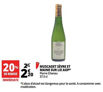 Promotions Muscadet sèvre et maine sur lie aop - Vins blancs - Valide de 13/06/2018 à 26/06/2018 chez Auchan Ronq