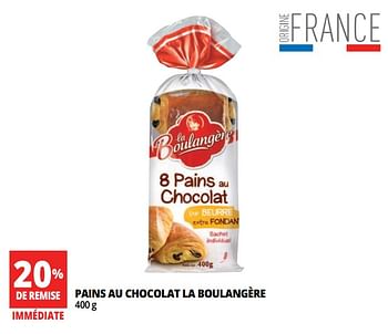 Promotions Pains au chocolat la boulangère - La Boulangère - Valide de 13/06/2018 à 26/06/2018 chez Auchan Ronq