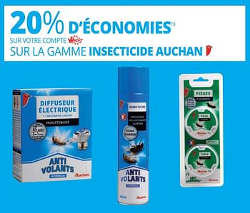 Promotions Sur la gamme insecticide auchan - Produit Maison - Auchan Ronq - Valide de 13/06/2018 à 26/06/2018 chez Auchan Ronq