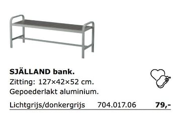 Promotions Sjalland bank - Produit maison - Ikea - Valide de 01/06/2018 à 30/09/2018 chez Ikea