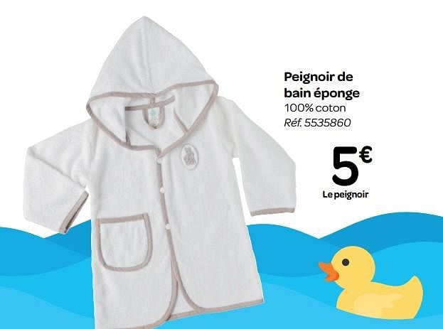 Peignoir hotsell eponge carrefour