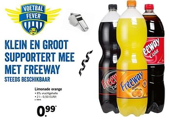 Promoties Limonade orange - Freeway - Geldig van 18/06/2018 tot 23/06/2018 bij Lidl