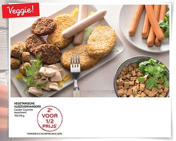 Promotions Vegetarische vleesvervangers garden gourmet 2e voor 1-2 prijs - Garden Gourmet - Valide de 20/06/2018 à 03/07/2018 chez Alvo