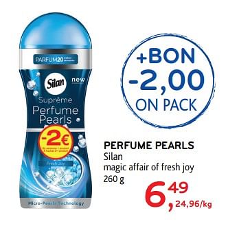 Promotions Perfume pearls silan magic affair of fresh joy - Silan - Valide de 20/06/2018 à 03/07/2018 chez Alvo