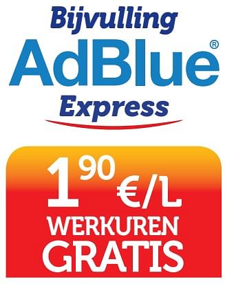 Promoties Bijvulling adblue express - Adblue - Geldig van 18/06/2018 tot 17/07/2018 bij Auto 5