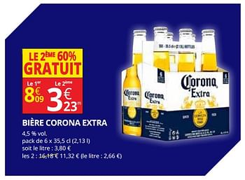 Promotions Bière corona extra - Corona - Valide de 13/06/2018 à 24/06/2018 chez Auchan Ronq