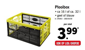 Promoties Plooibox - Huismerk - Lidl - Geldig van 18/06/2018 tot 23/06/2018 bij Lidl